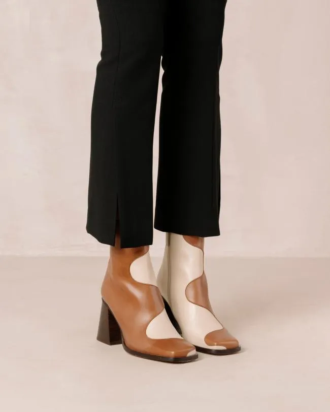 ALOHAS Boots Blair Bicolor Camel Cream 8211 Women