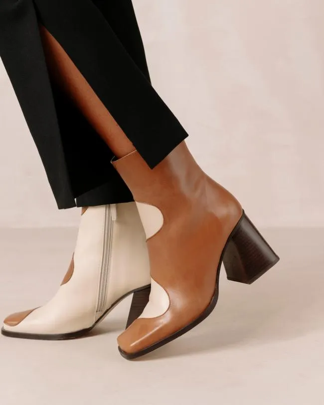 ALOHAS Boots Blair Bicolor Camel Cream 8211 Women