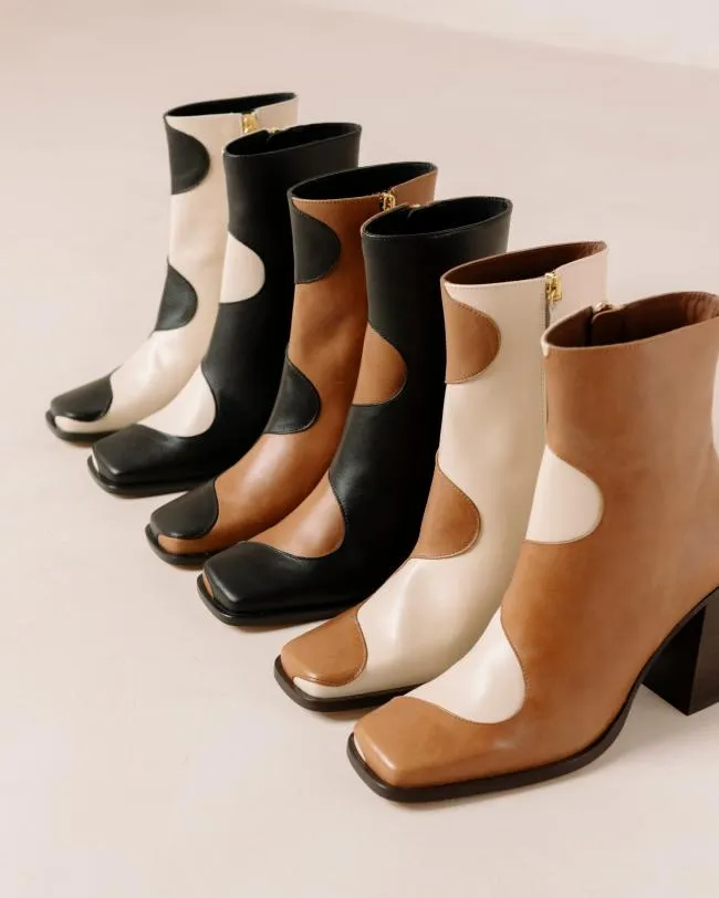 ALOHAS Boots Blair Bicolor Camel Cream 8211 Women