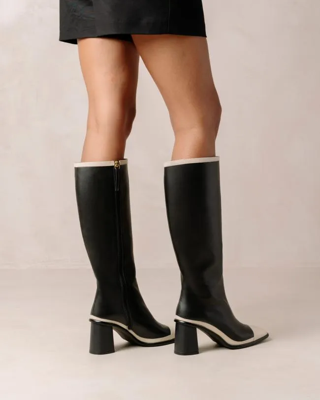 ALOHAS Boots East Retro Bicolor Black Cream 8211 Women