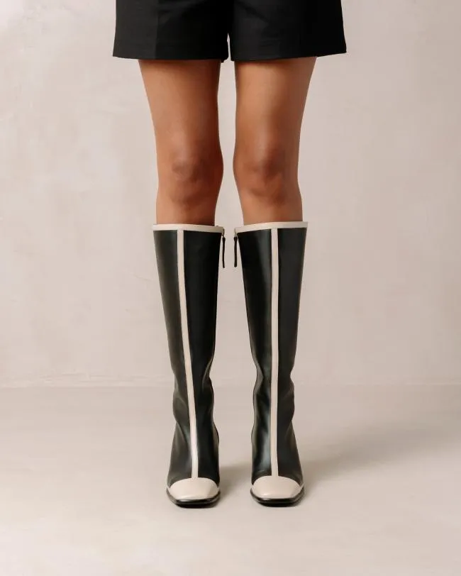 ALOHAS Boots East Retro Bicolor Black Cream 8211 Women