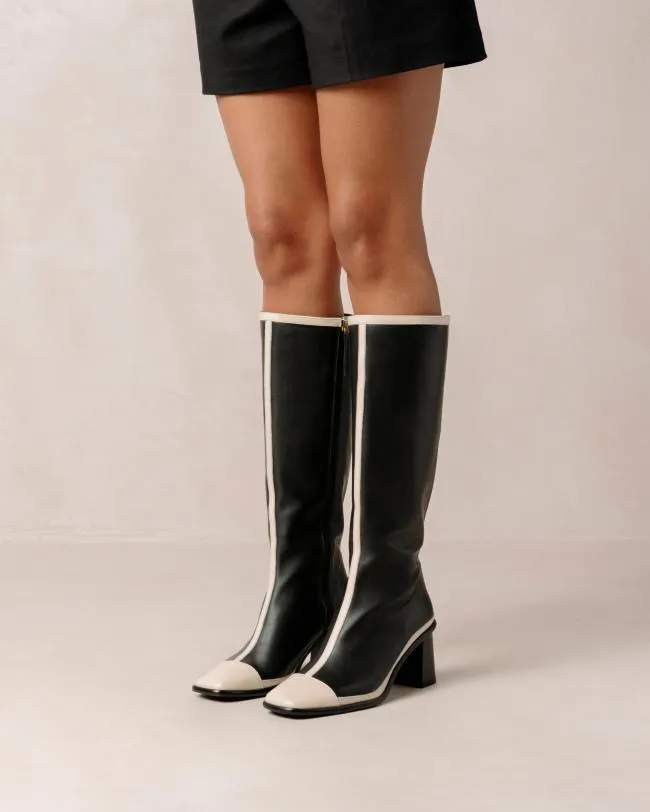 ALOHAS Boots East Retro Bicolor Black Cream 8211 Women
