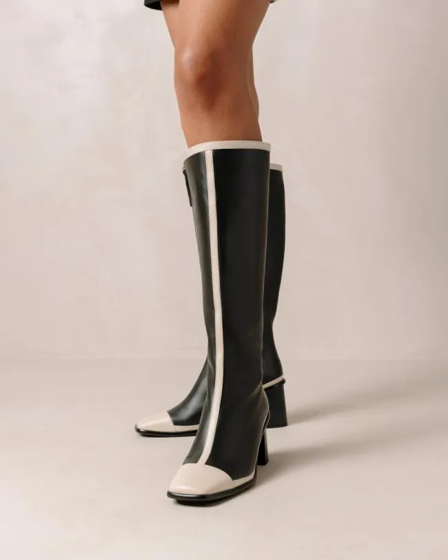 ALOHAS Boots East Retro Bicolor Black Cream 8211 Women