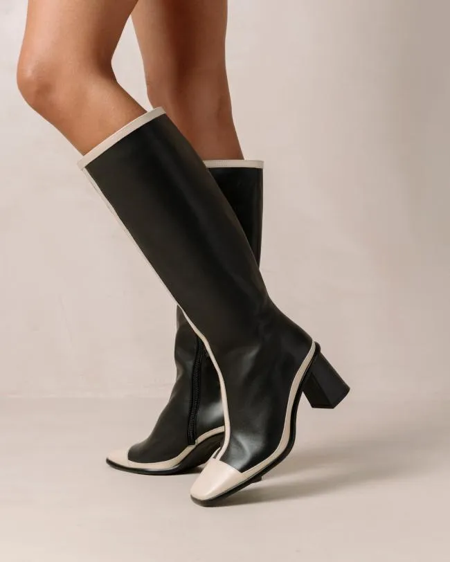 ALOHAS Boots East Retro Bicolor Black Cream 8211 Women