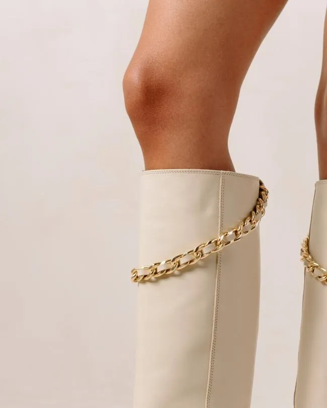 ALOHAS Boots Pier 8211 White Leather Boots 8211 Women