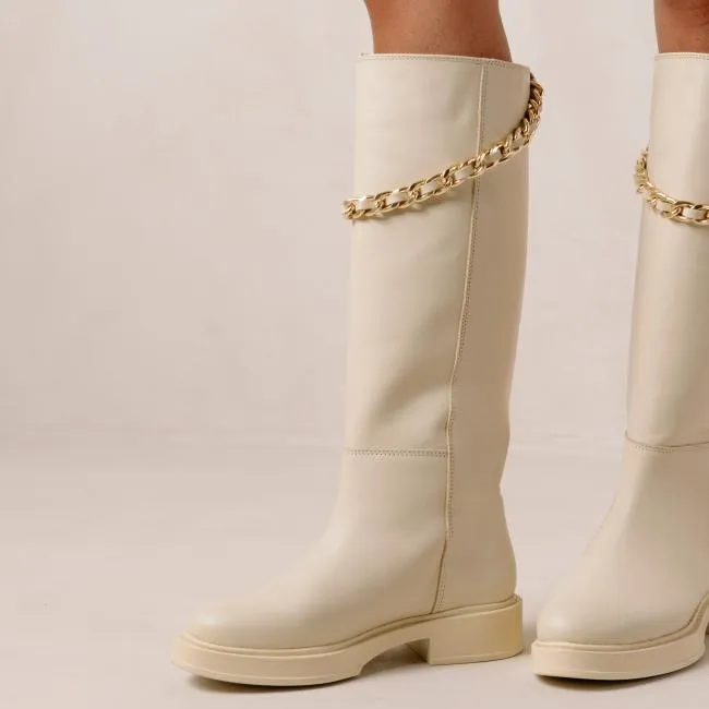 ALOHAS Boots Pier 8211 White Leather Boots 8211 Women