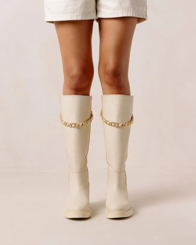 ALOHAS Boots Pier 8211 White Leather Boots 8211 Women