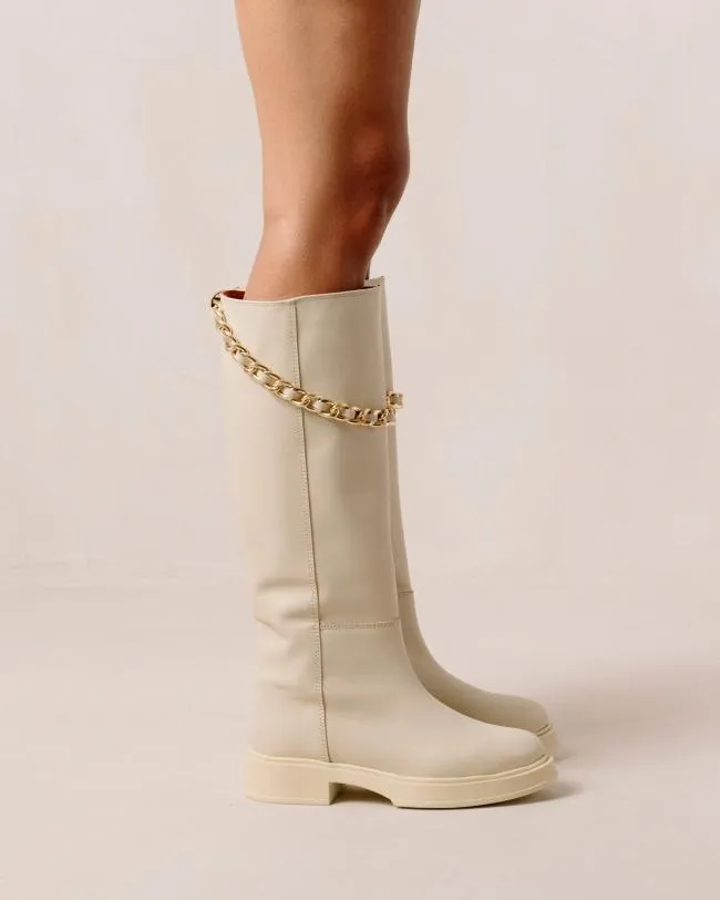 ALOHAS Boots Pier 8211 White Leather Boots 8211 Women