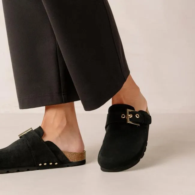 ALOHAS Clogs Cozy 8211 Black Suede Clogs 8211 Women