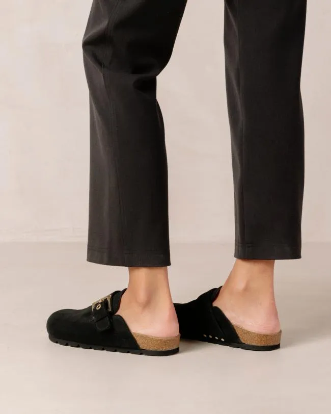 ALOHAS Clogs Cozy 8211 Black Suede Clogs 8211 Women