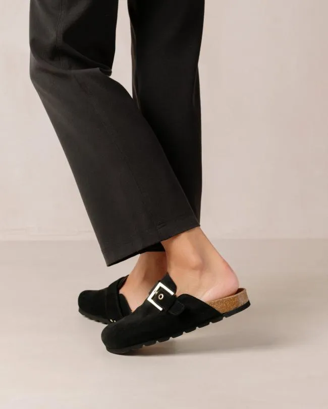 ALOHAS Clogs Cozy 8211 Black Suede Clogs 8211 Women