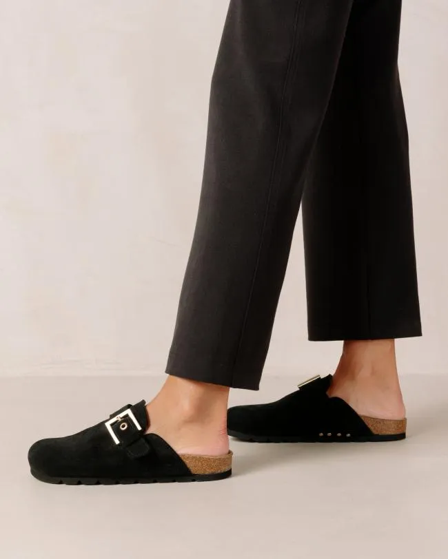 ALOHAS Clogs Cozy 8211 Black Suede Clogs 8211 Women