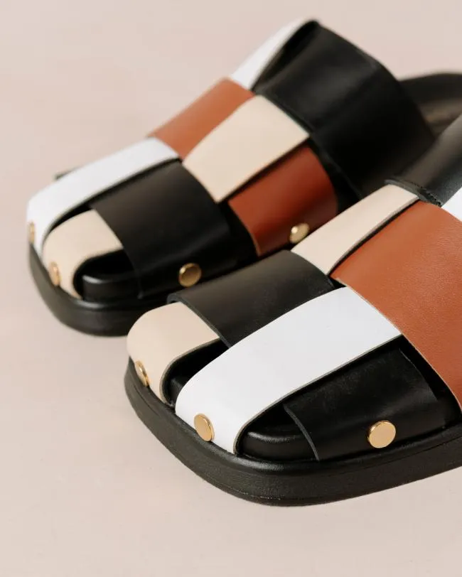 ALOHAS Clogs Stuart 8211 Multicolor Leather Mules 8211 Women