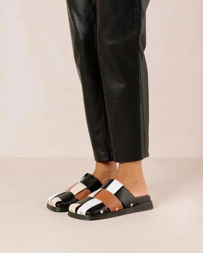ALOHAS Clogs Stuart 8211 Multicolor Leather Mules 8211 Women