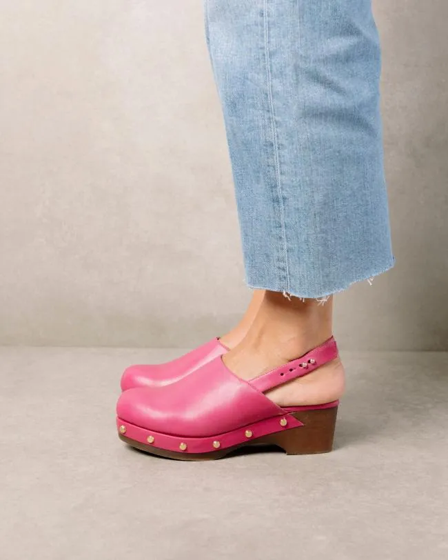 ALOHAS Clogs Vinyl 8211 Pink Leather Clogs 8211 Women
