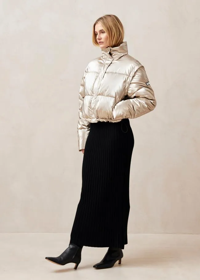 ALOHAS Coats Chicago 8211 Gold Padded Jacket 8211 Women