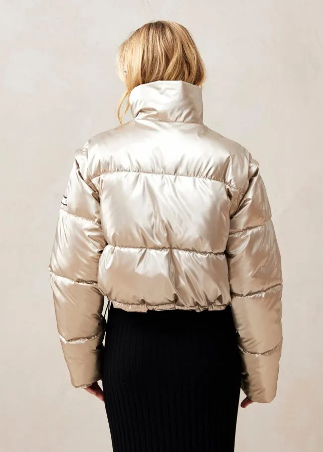 ALOHAS Coats Chicago 8211 Gold Padded Jacket 8211 Women