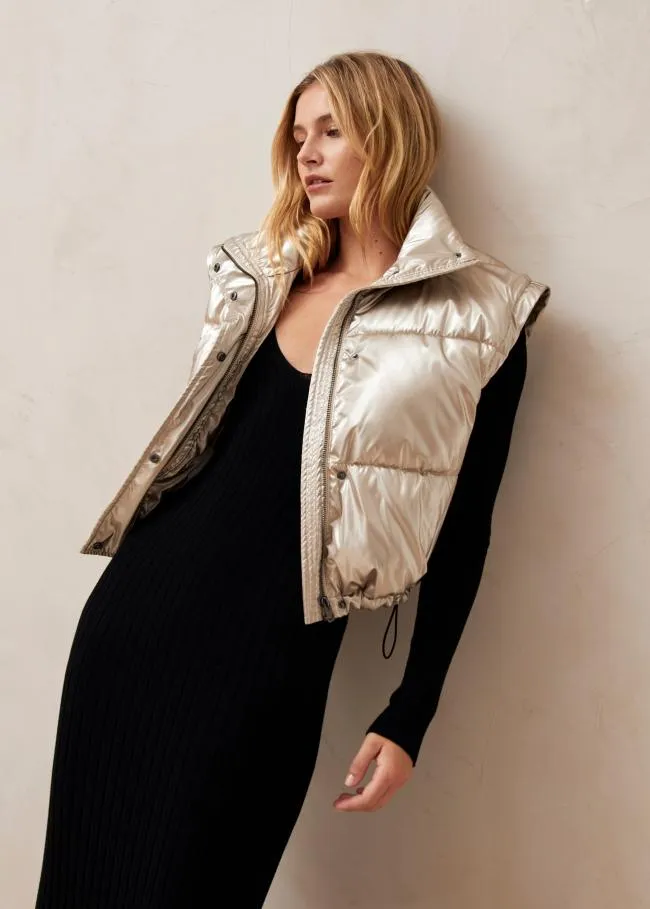 ALOHAS Coats Chicago 8211 Gold Padded Jacket 8211 Women