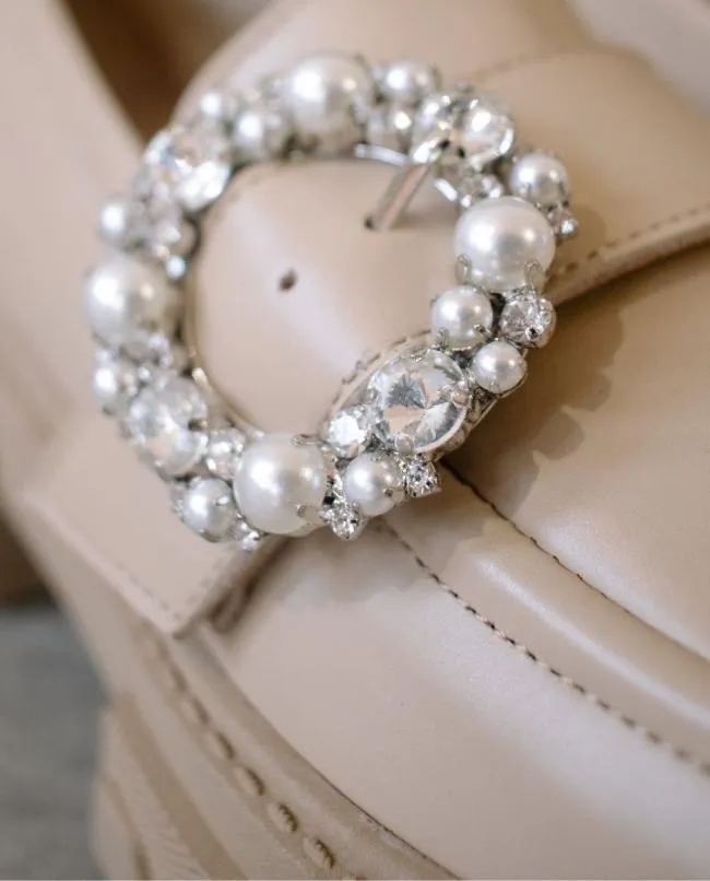 ALOHAS Loafers Trailblazer Crystal 8211 Beige Leather Loafers 8211 Women