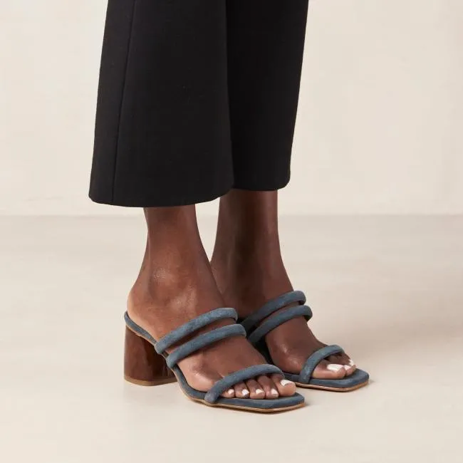 ALOHAS Mules Indiana 8211 Gray Leather Sandals 8211 Women
