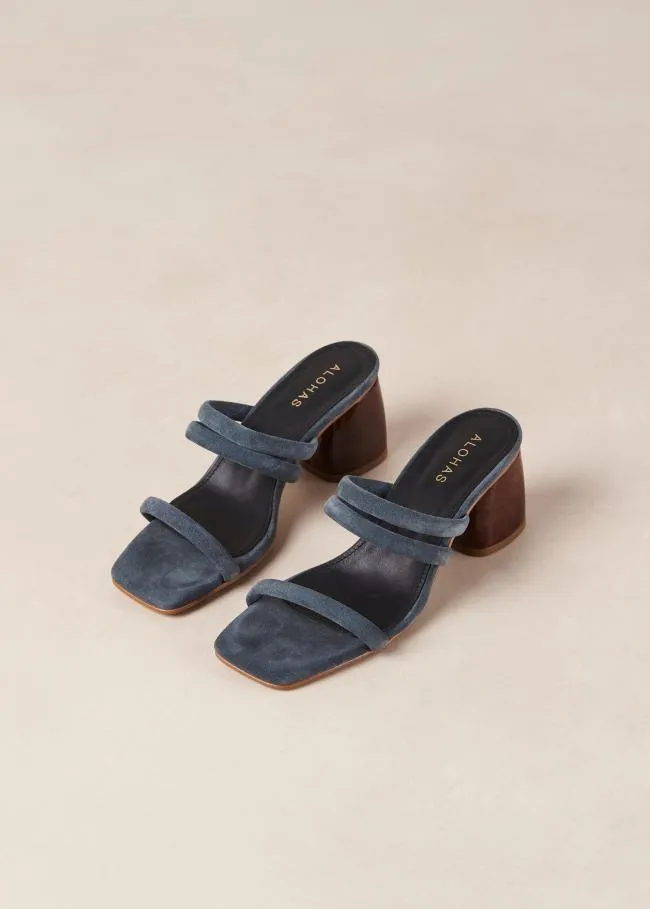 ALOHAS Mules Indiana 8211 Gray Leather Sandals 8211 Women