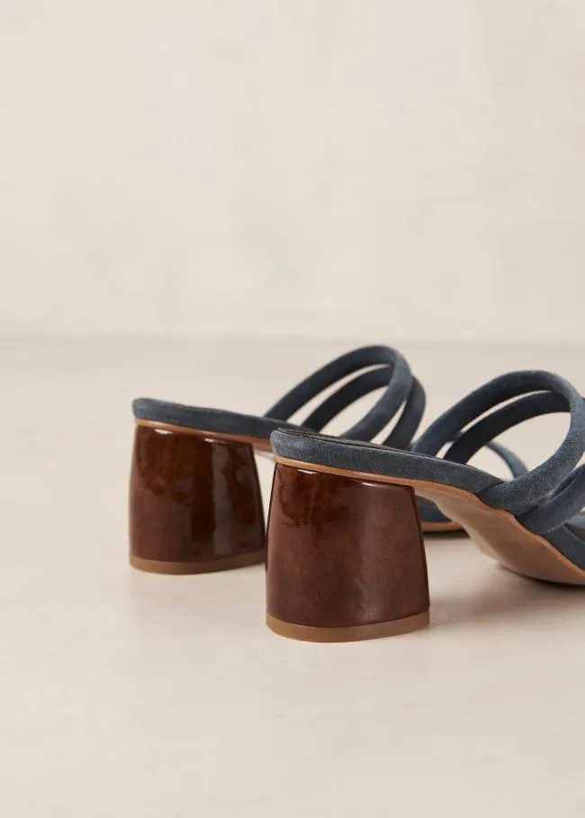 ALOHAS Mules Indiana 8211 Gray Leather Sandals 8211 Women