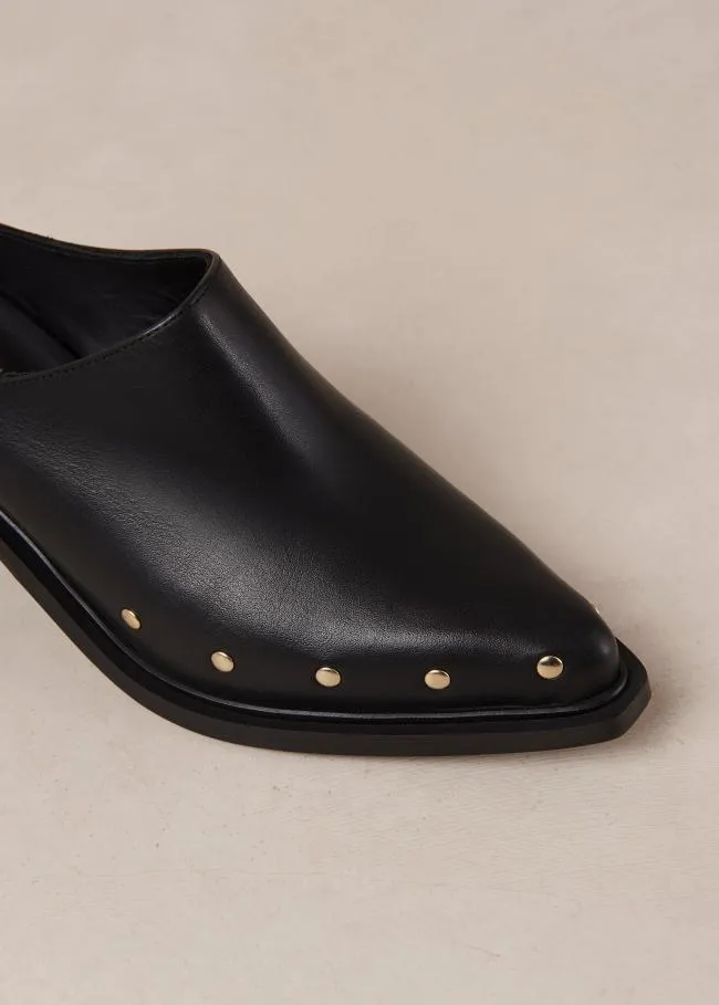 ALOHAS Mules Lorenzo 8211 Black Leather Mules 8211 Women