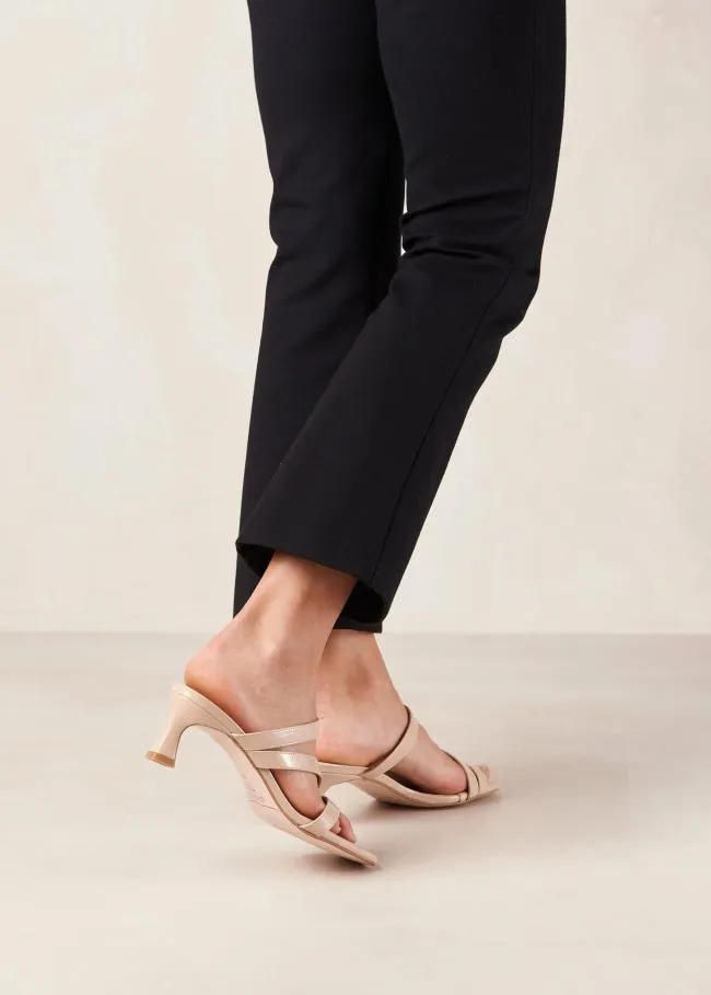 ALOHAS Mules Sonny 8211 Beige Vegan Leather Mules 8211 Women