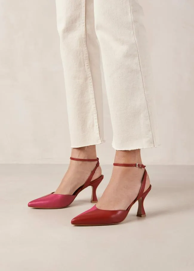 ALOHAS Pumps Cinderella 8211 Red And Pink Leather Pumps 8211 Women