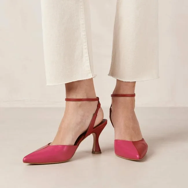 ALOHAS Pumps Cinderella 8211 Red And Pink Leather Pumps 8211 Women