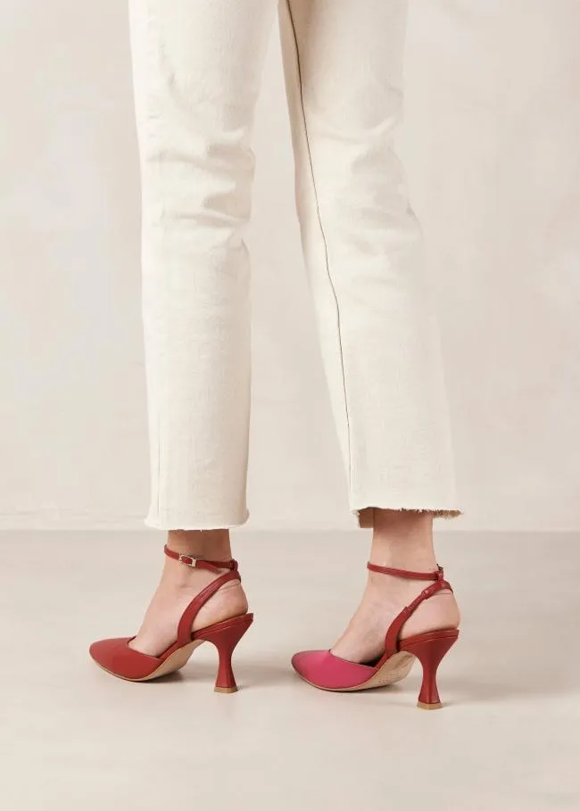 ALOHAS Pumps Cinderella 8211 Red And Pink Leather Pumps 8211 Women