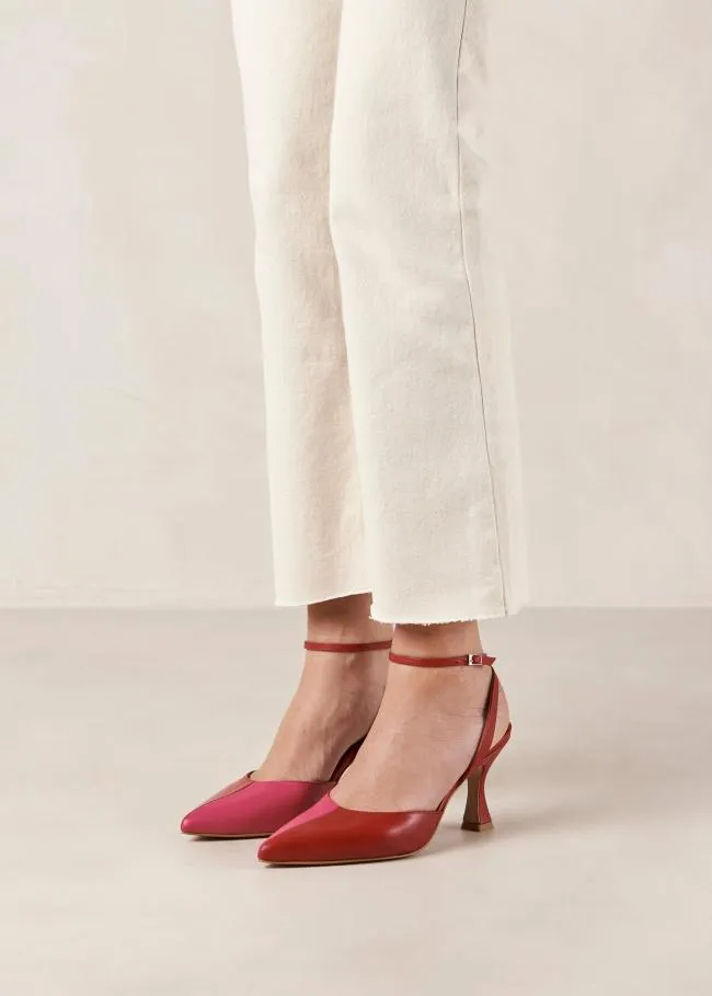 ALOHAS Pumps Cinderella 8211 Red And Pink Leather Pumps 8211 Women