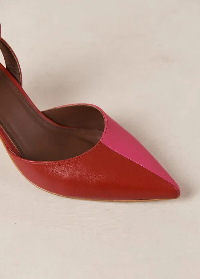 ALOHAS Pumps Cinderella 8211 Red And Pink Leather Pumps 8211 Women