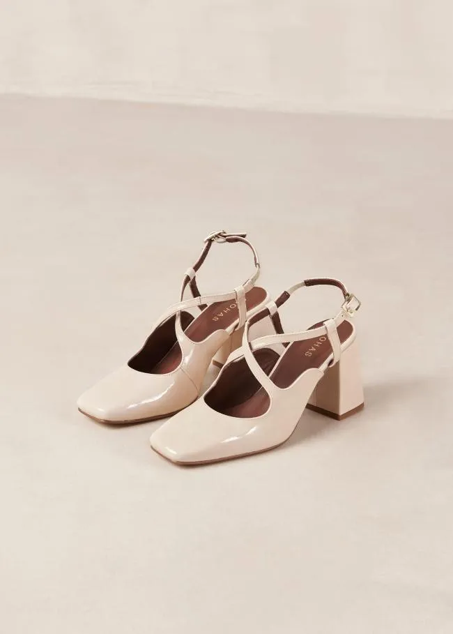 ALOHAS Pumps Reggie 8211 Cream Patent Leather Pumps 8211 Women