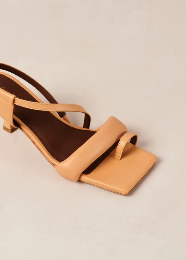 ALOHAS Sandals Asymmetric Straps 8211 Orange Strappy Sandals 8211 Women