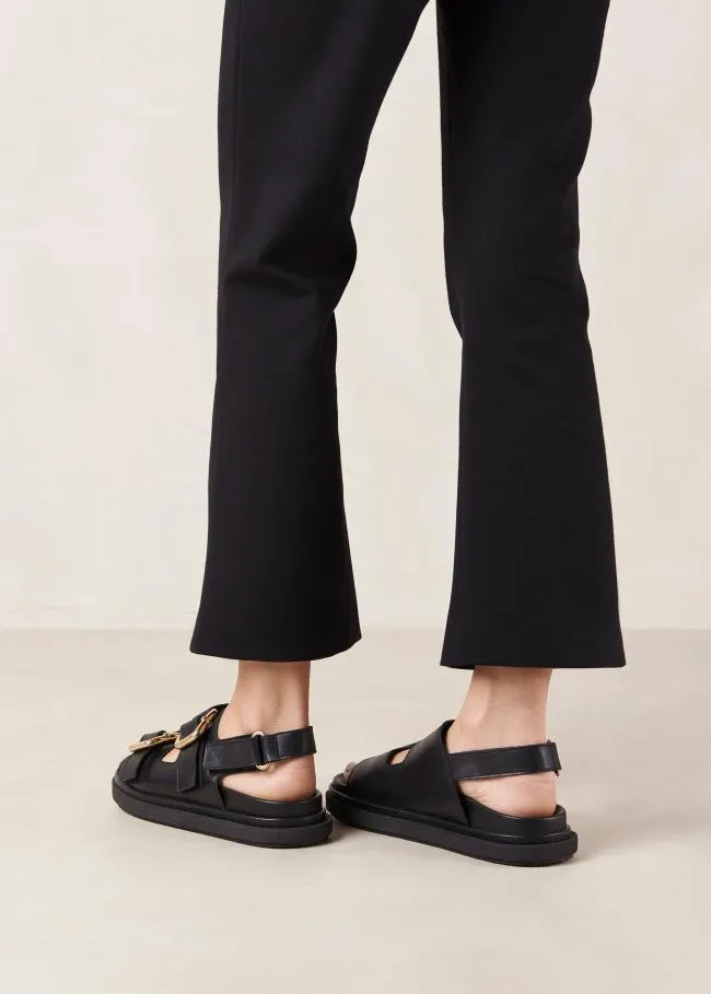 ALOHAS Sandals Harper 8211 Black Leather Sandals 8211 Women