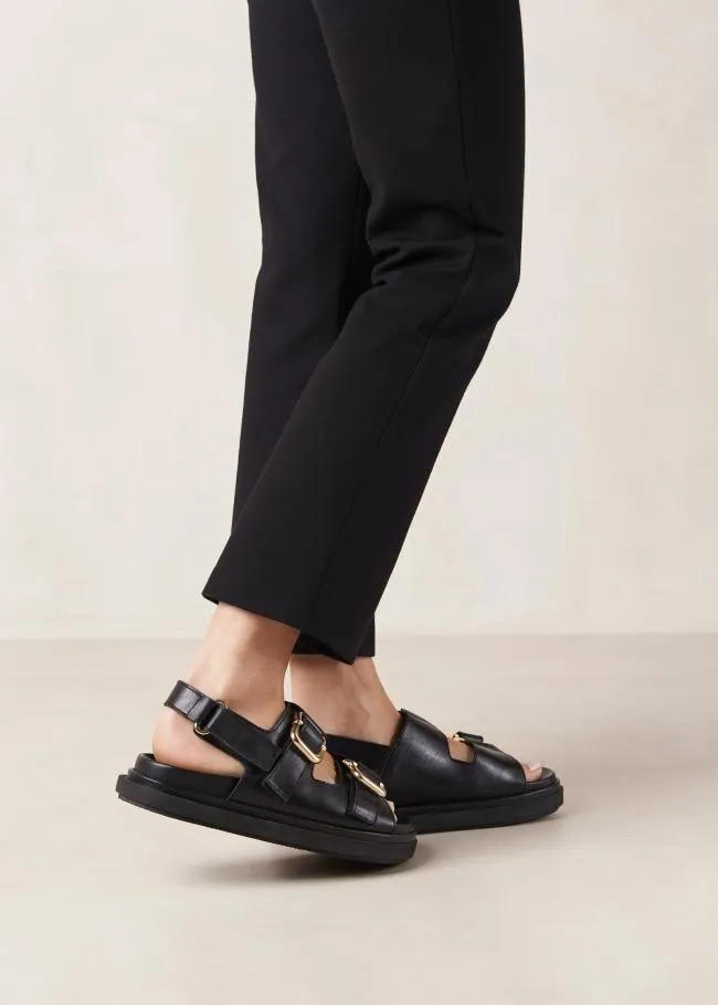 ALOHAS Sandals Harper 8211 Black Leather Sandals 8211 Women