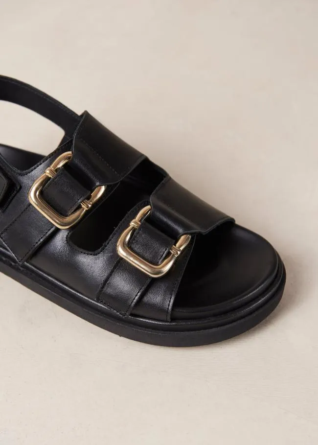 ALOHAS Sandals Harper 8211 Black Leather Sandals 8211 Women