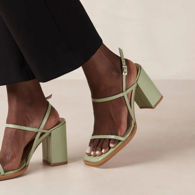 ALOHAS Sandals Lorena 8211 Green Vegan Sandals 8211 Women