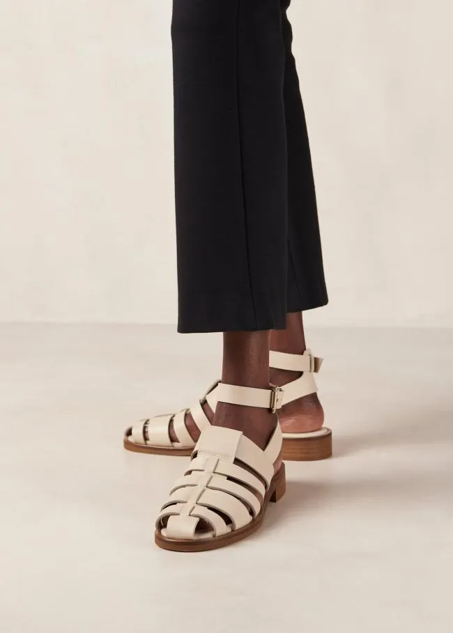 ALOHAS Sandals Perry 8211 Cream Leather Sandals 8211 Women