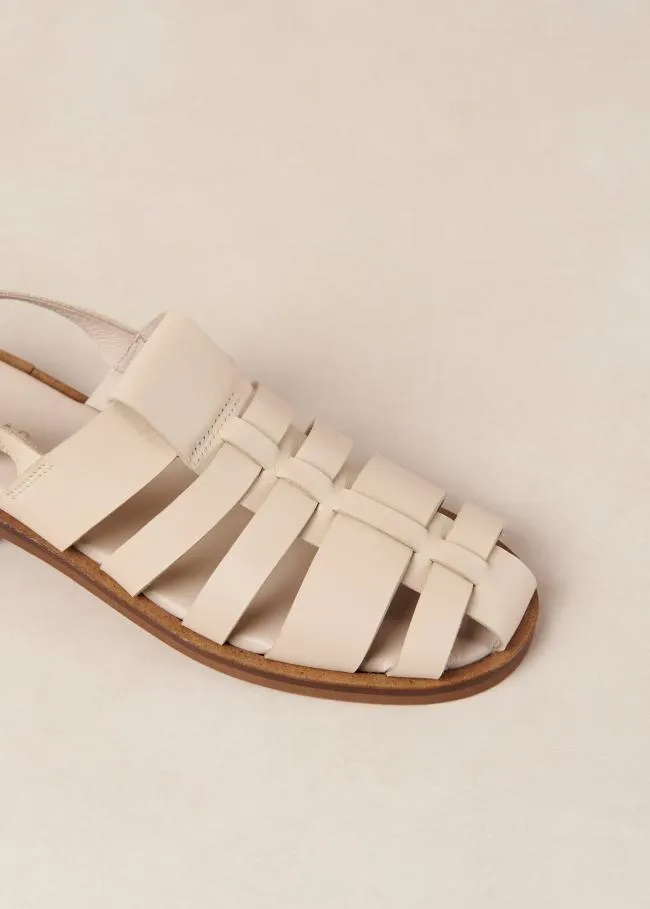 ALOHAS Sandals Perry 8211 Cream Leather Sandals 8211 Women