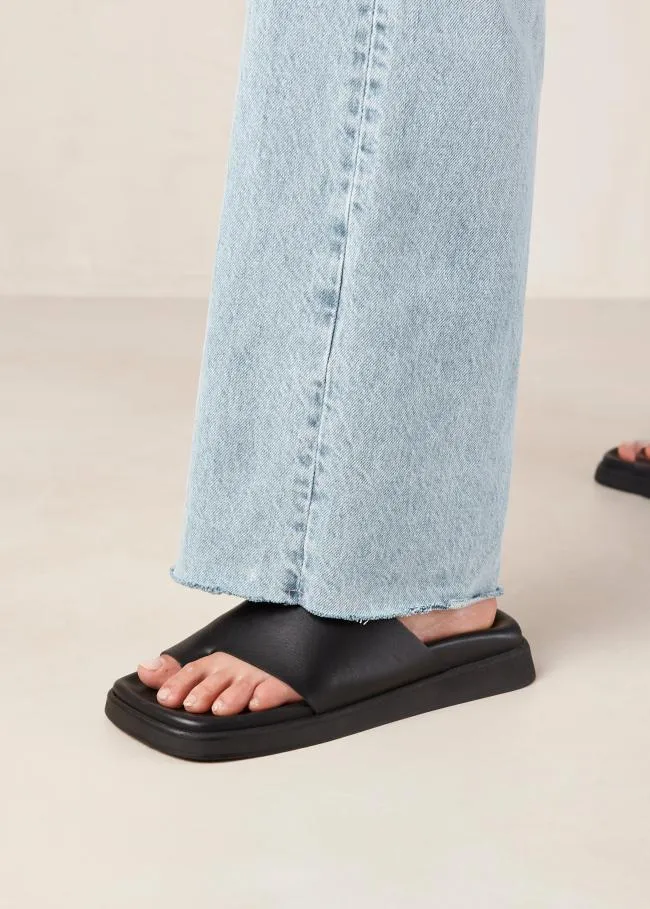 ALOHAS Sandals Toe Ring Flop Black 8211 Women