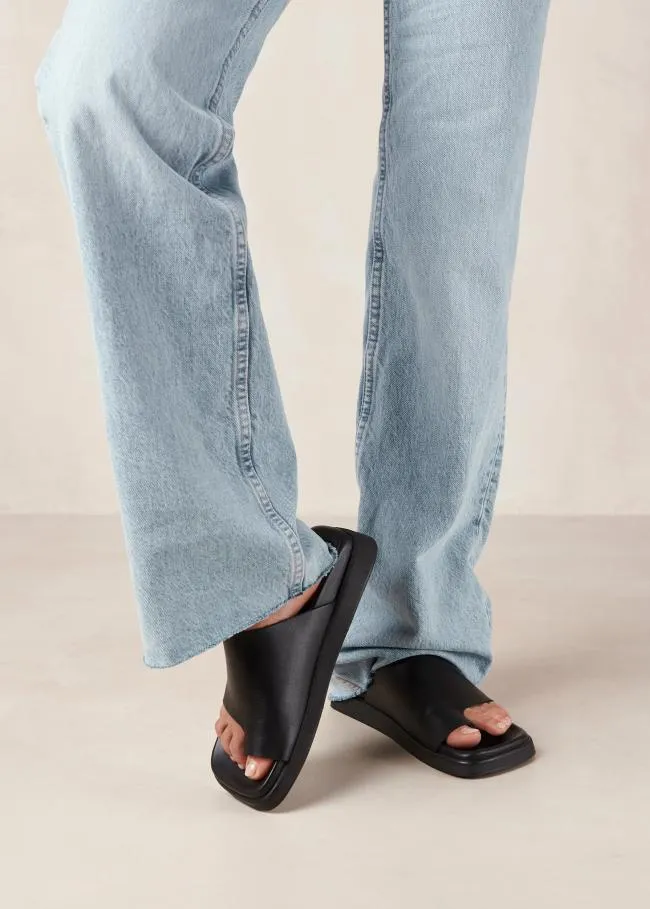 ALOHAS Sandals Toe Ring Flop Black 8211 Women