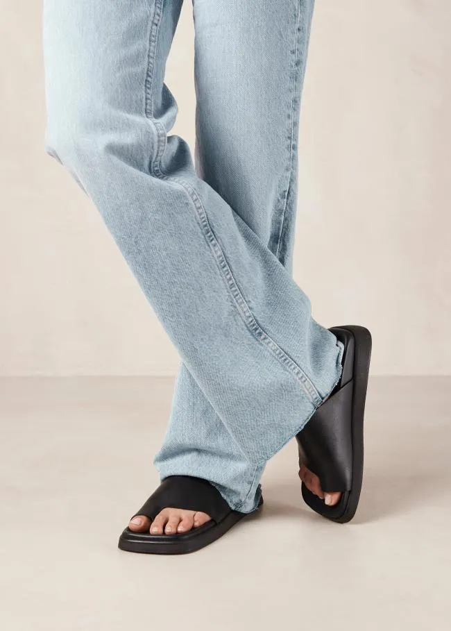 ALOHAS Sandals Toe Ring Flop Black 8211 Women