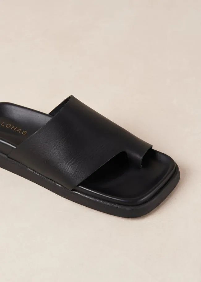 ALOHAS Sandals Toe Ring Flop Black 8211 Women