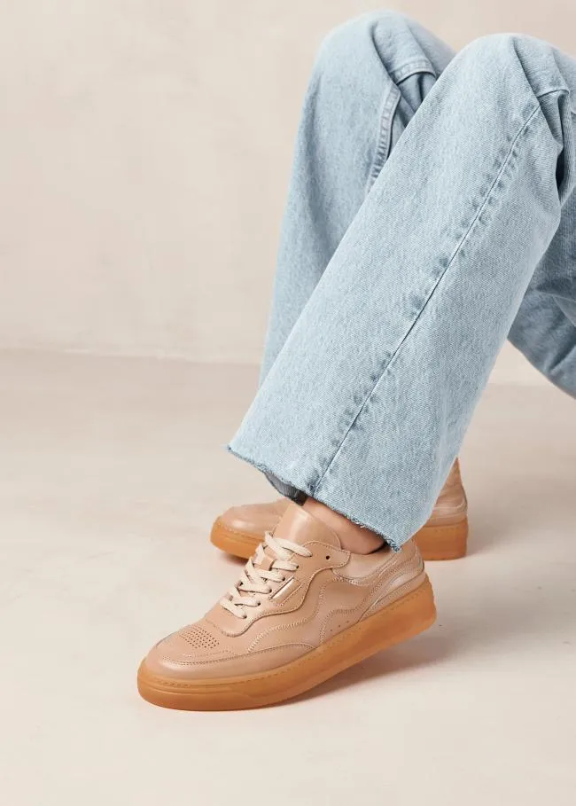 ALOHAS Sneakers TB87 8211 Taupe Leather Sneakers 8211 Women