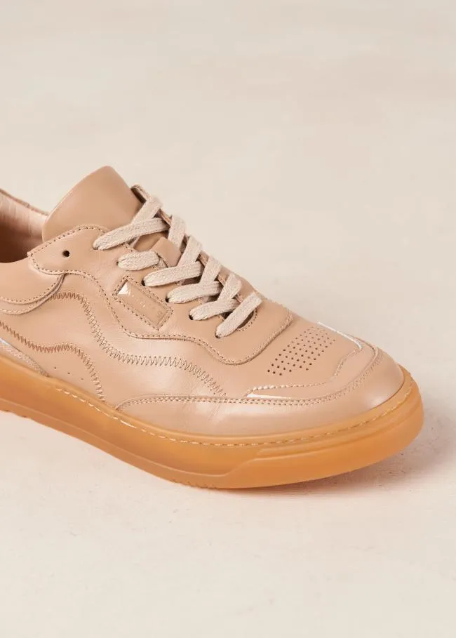 ALOHAS Sneakers TB87 8211 Taupe Leather Sneakers 8211 Women