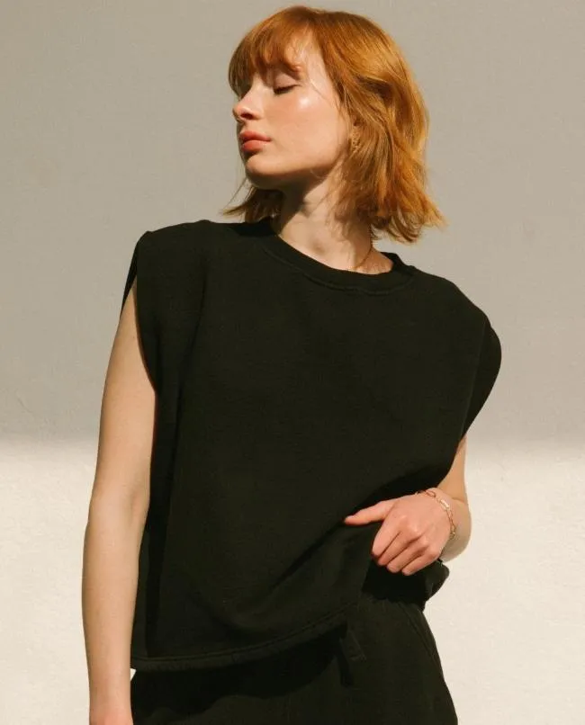 ALOHAS Sweaters and Cardigans Corretto 8211 Black Cotton Top 8211 Women