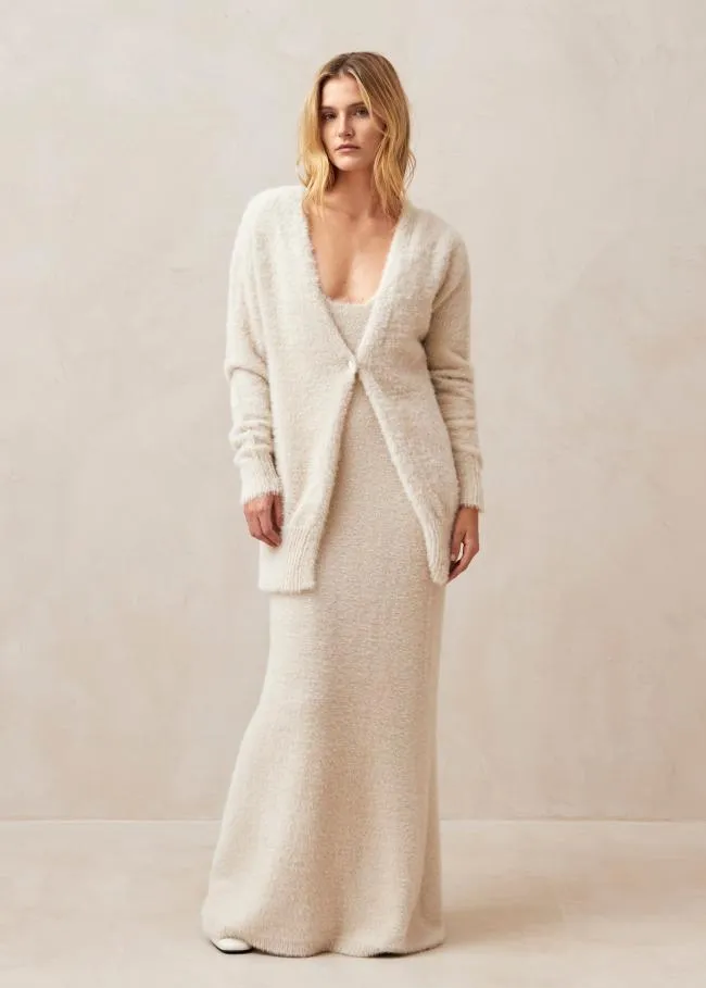 ALOHAS Sweaters and Cardigans Dua 8211 Ecru Knitted Cardigan 8211 Women