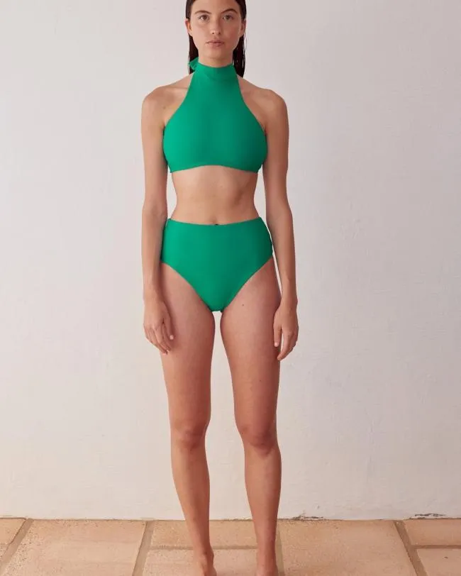 ALOHAS Swimwear The Higher 8211 Green Econyl Bikini Bottom 8211 Women